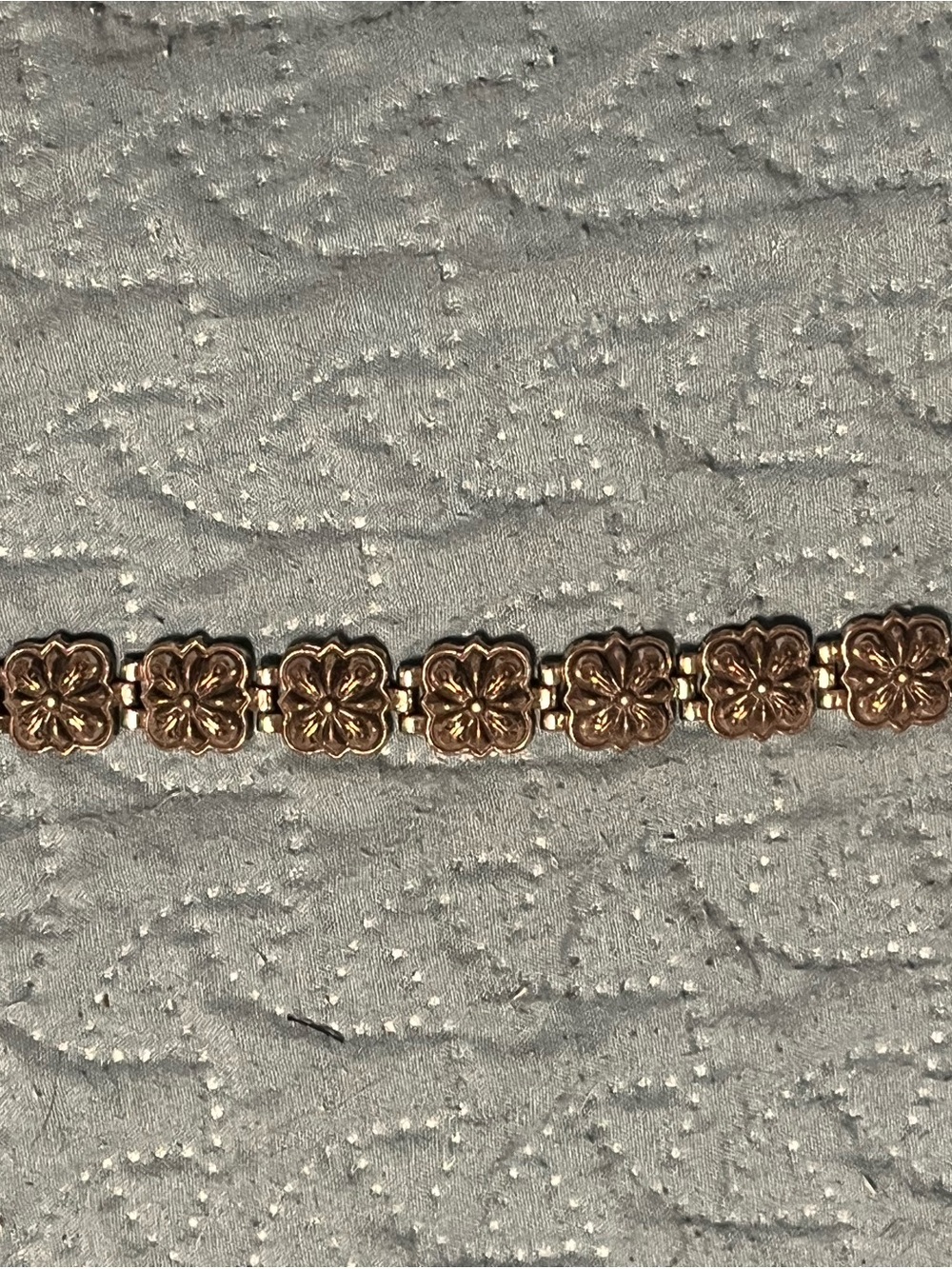 Brightons silver Floral Link Bracelet Segment - Gold Tone
